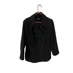 Marvin Richards New York Women's Black Button Front Coat - XL